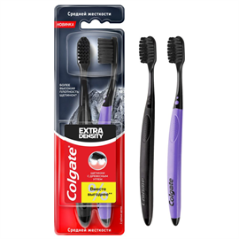 Зубная щетка Colgate Extra Density средней жесткости 2шт 98604