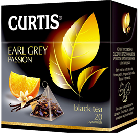 Чай черный Curtis EARL GREY в пирамидках 20 пакетиков 98639