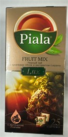 Чай черный Пиала LUX с кусочками яблок и экстрактом гуараны 25 пакетиков 98698