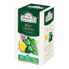 Чай Ahmad Tea зеленый с вкусом мяты и лимона 20 пакетиков  98853