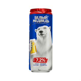 Пиво Белый Медведь крепкое 0,45 л. ж/б 95882