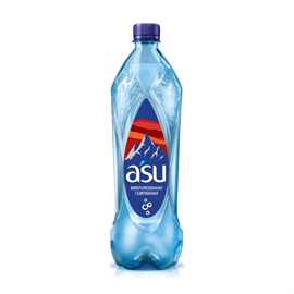 Минеральная вода Asu газированная 1 л п\б 95955
